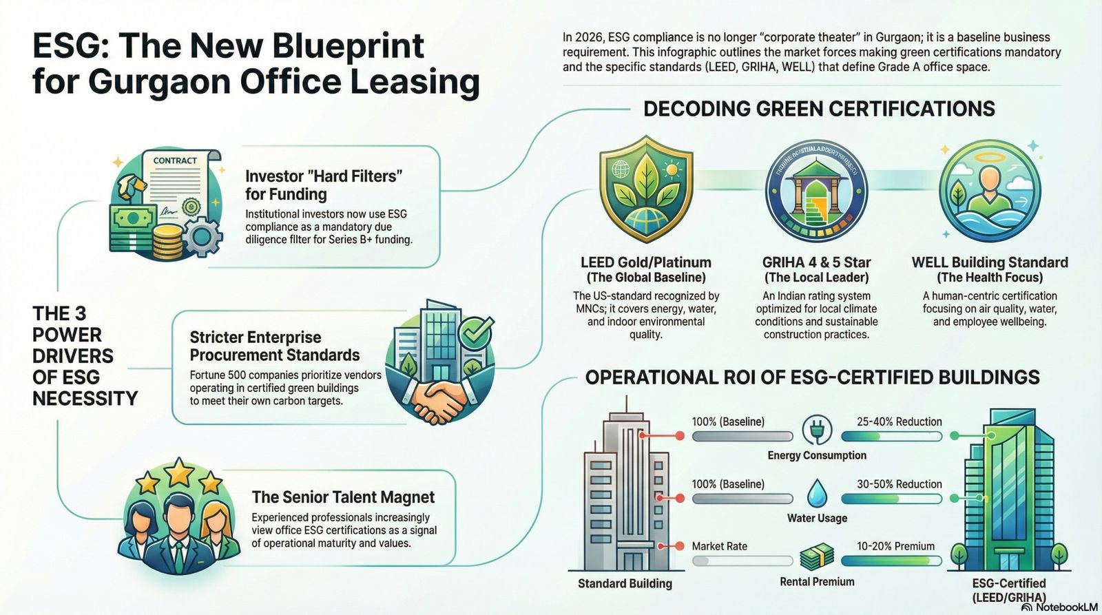 ESG compliance office space Gurgaon