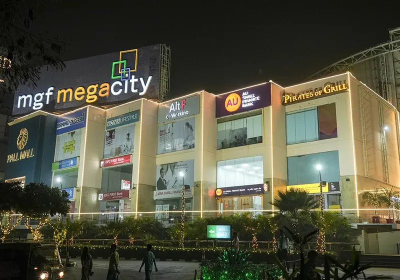 MGF Megacity on MG Road, Gurgaon — AIHP-managed office floors walking distance from Sikanderpur metro station
