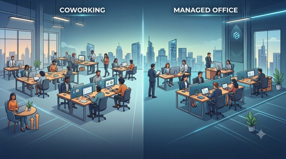 Coworking vs Managed Office in Gurgaon