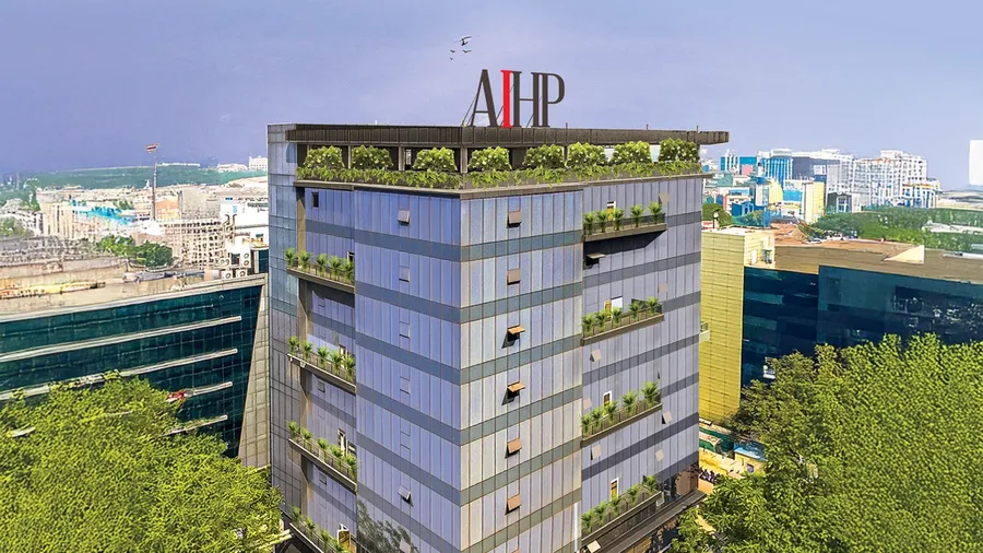 AIHP Millennium building facade on NH-48, Udyog Vihar Gurgaon