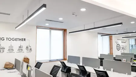 Open-plan workstation floor at AIHP Tower, Udyog Vihar Gurgaon