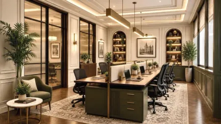 Fitted workstation floor at AIHP Imperial, Sector 32 Gurgaon
