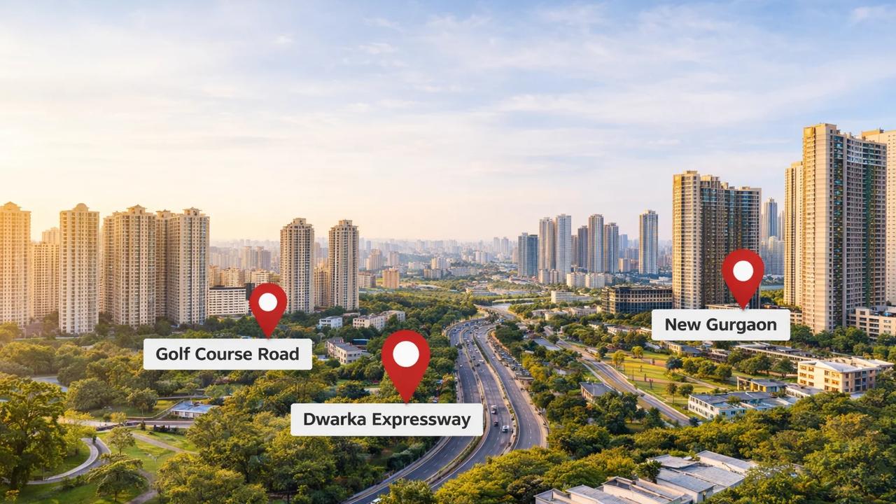 Gurgaon office rent comparison 2026