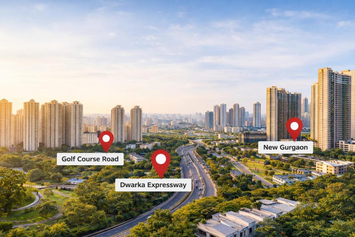 Gurgaon office rent comparison 2026