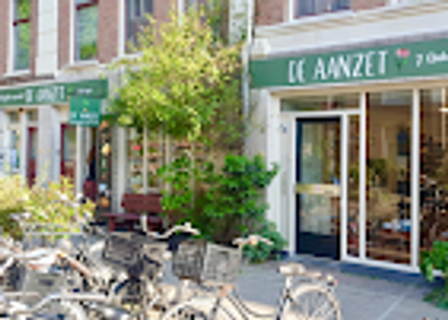 Biologische winkel De Aanzet in Amsterdam — duurzame kerstboom