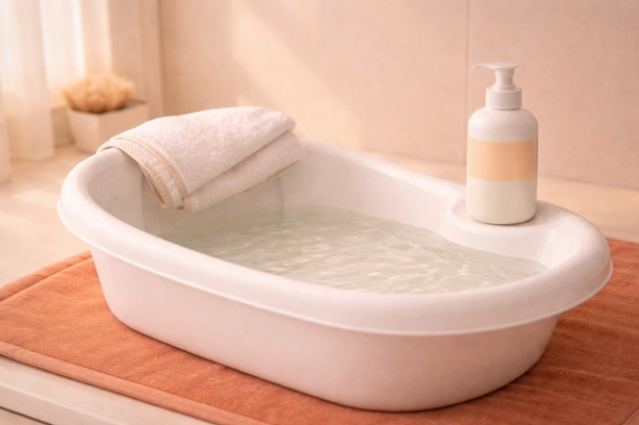 Bathing a Newborn Safely