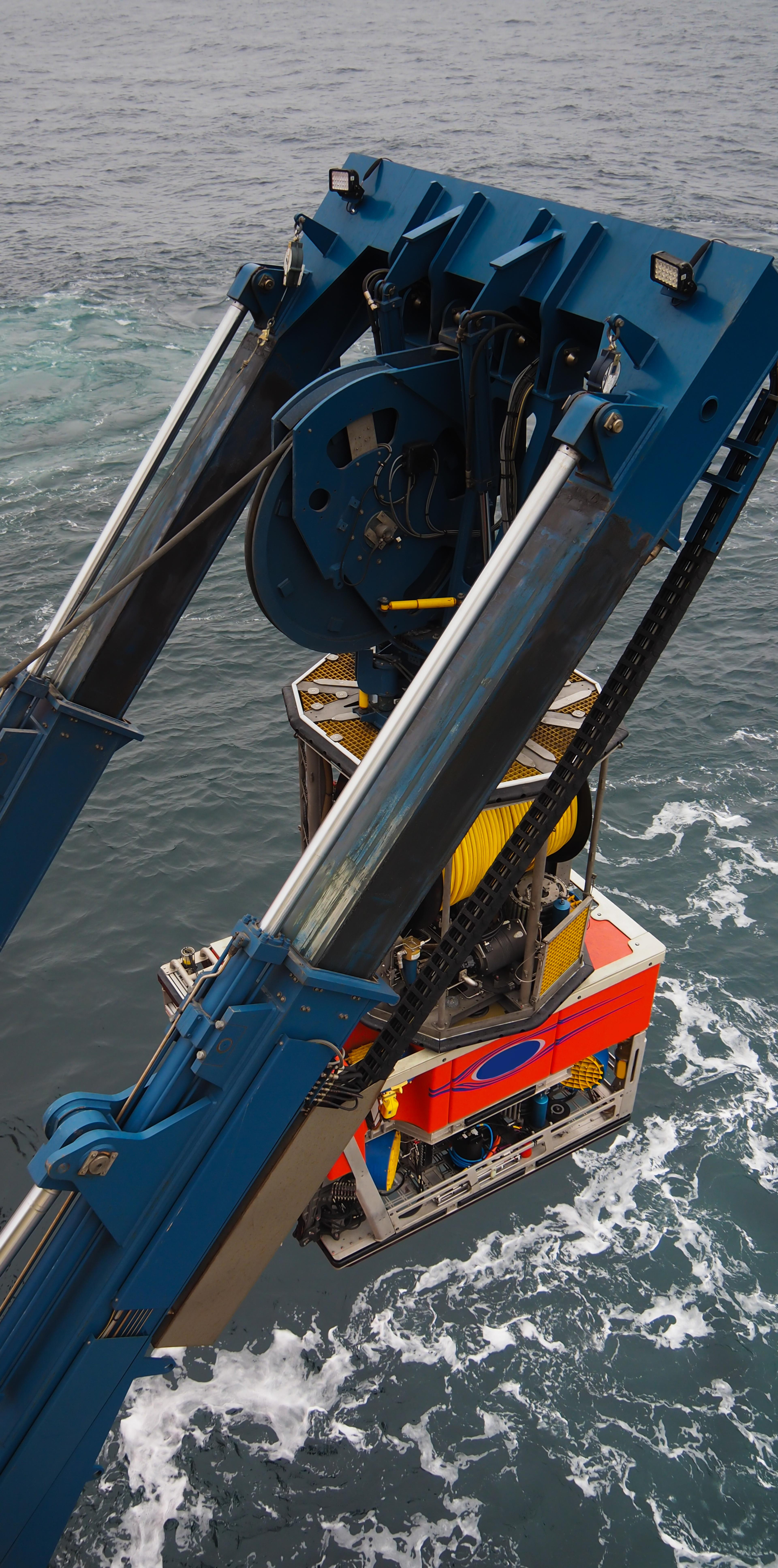 picture of deployment of a ROV