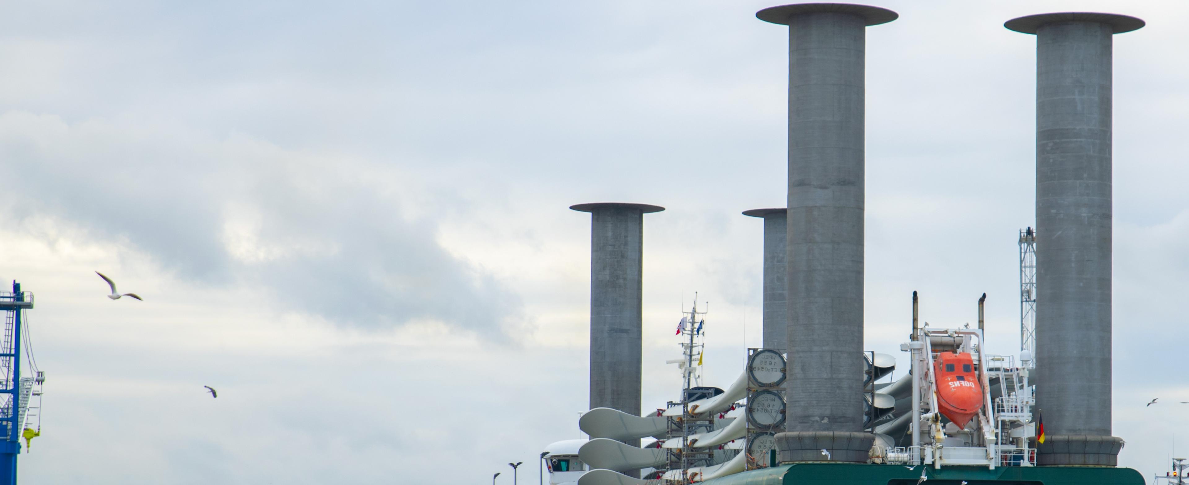 picture of a Wind Assisted Ship Propulsion (WASP) ship