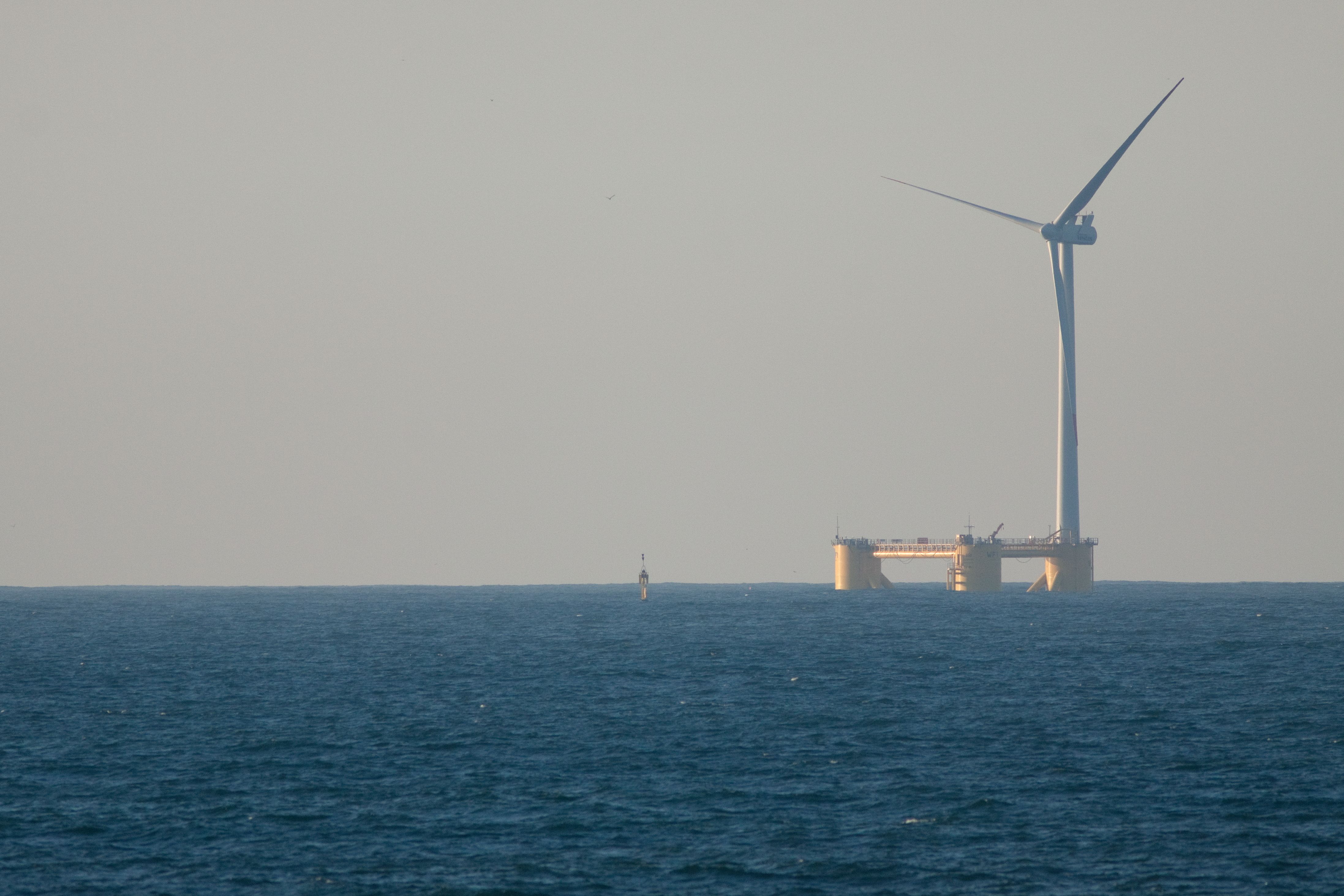 a picture of a Floating Wind Turbine
