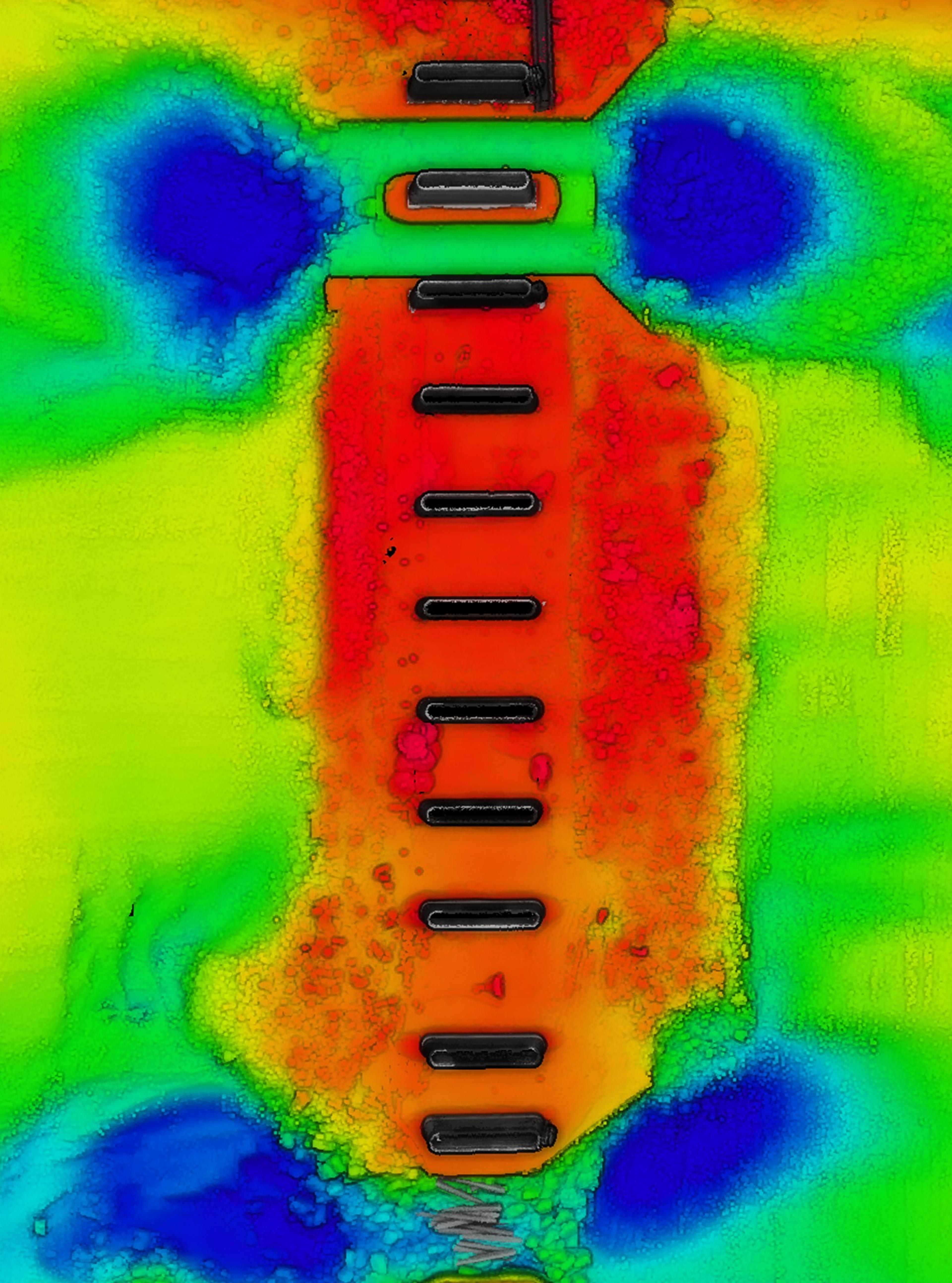 Bathymetry of bridge