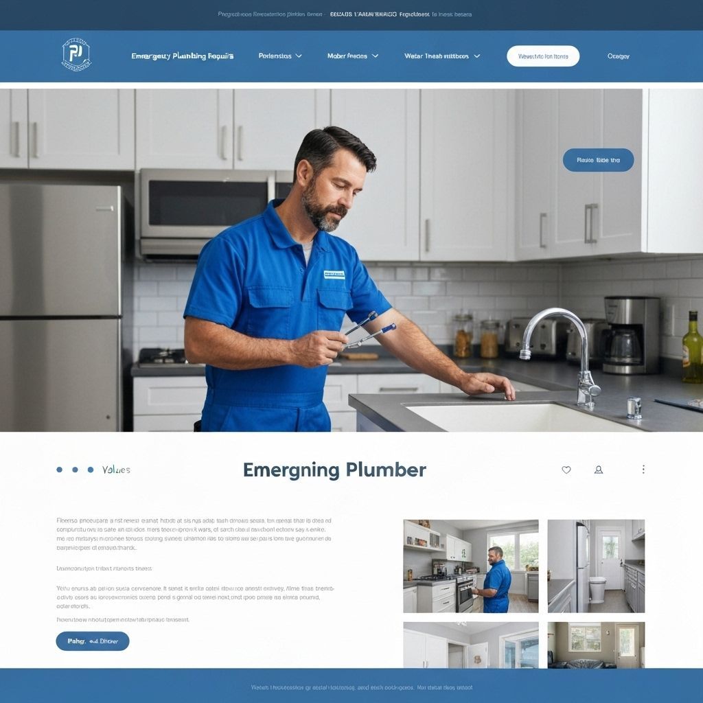 Edinburgh Emergency Plumbing: +300% call-outs professional website - Trade business in Scotland