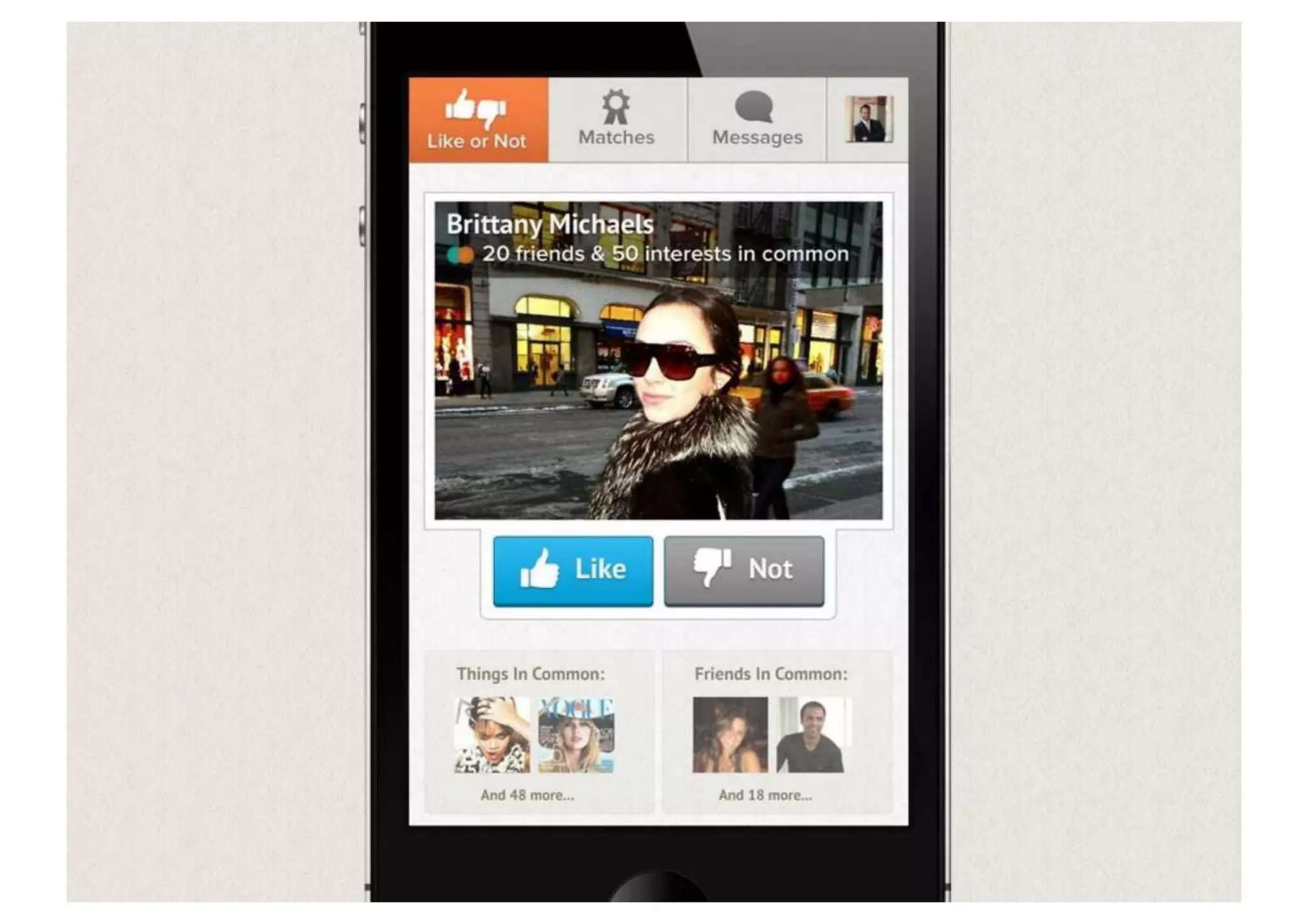 Tinder pitch deck — slide 6