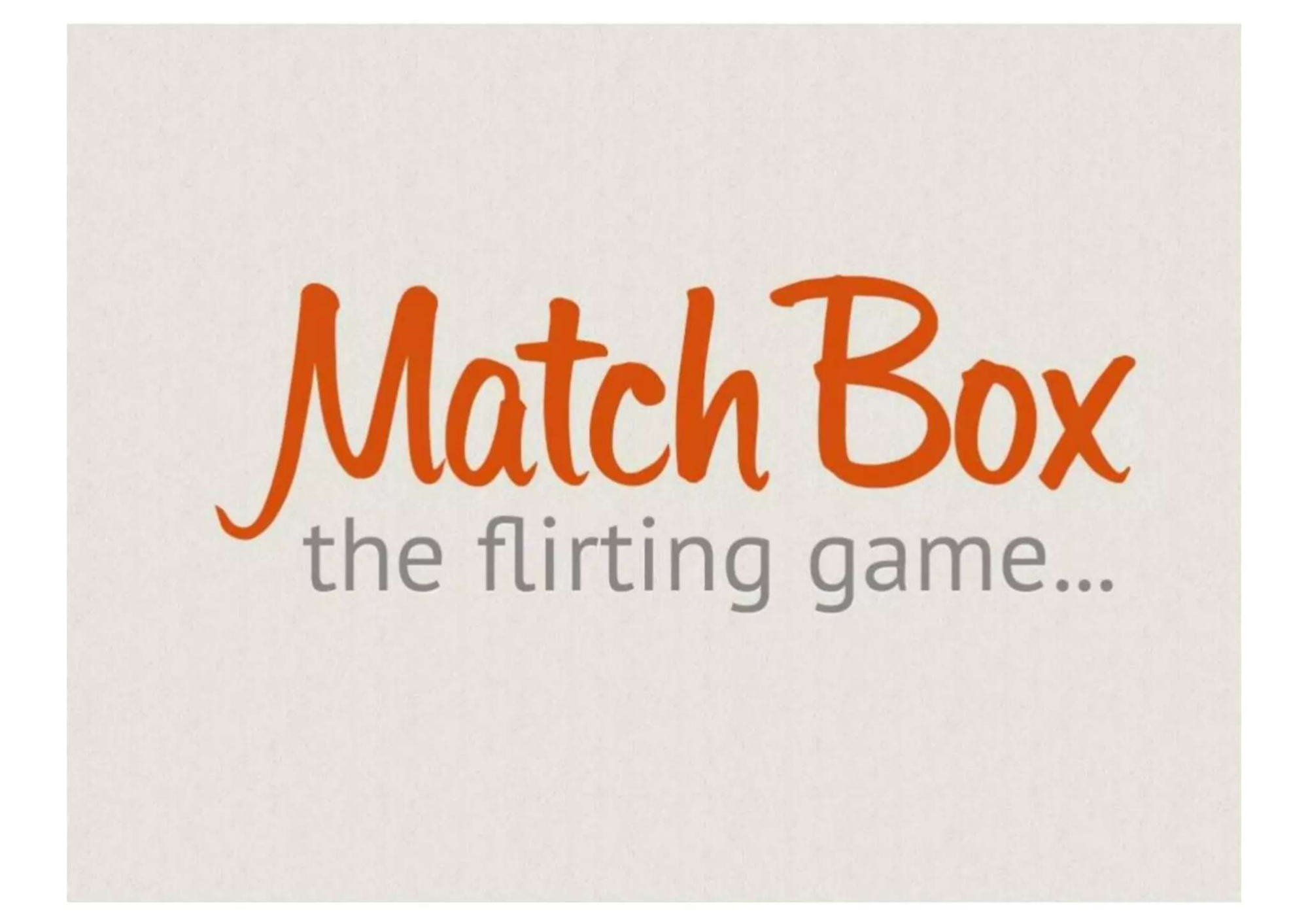 Tinder pitch deck — slide 1