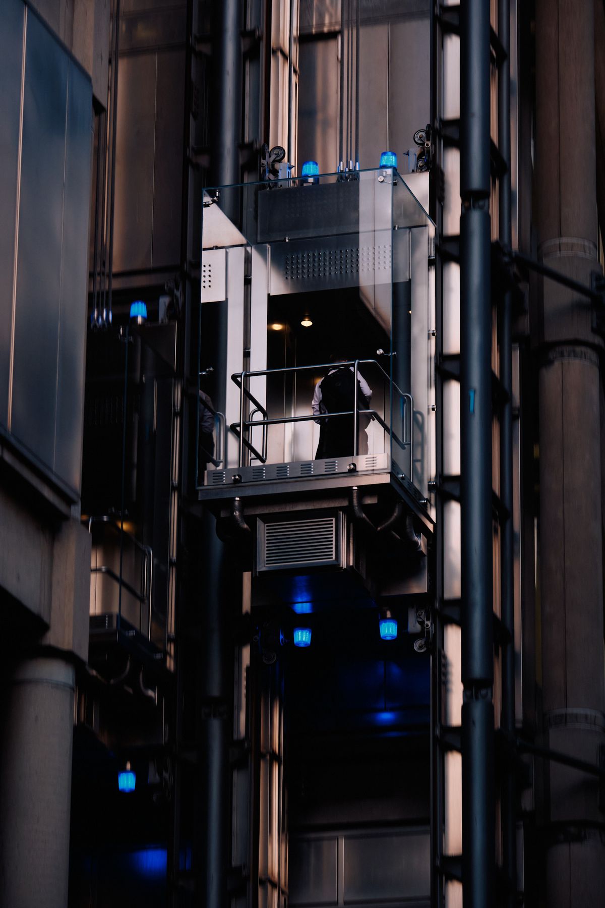 Aerial sunset view of Manhattan Lower East Side and Financial District skyline with East River waterfront, New York City architecture photography