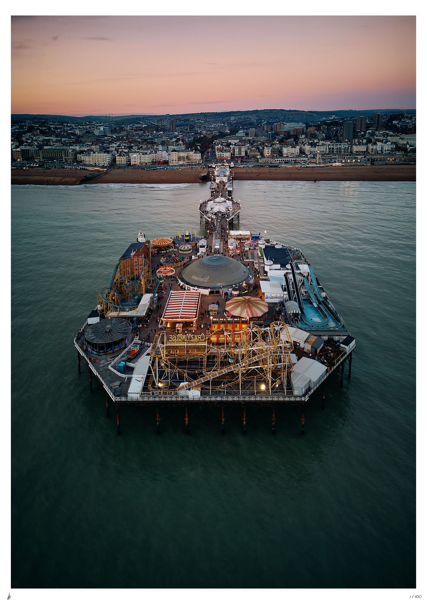 Victorian Splendour - Aerial Print of Palace Pier, Brighton