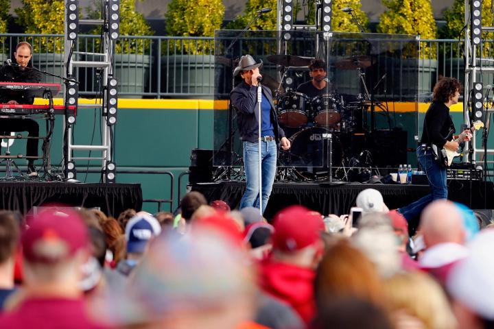 Celebrity talent, such as Tim McGraw, pictured at one of our events performing on stage at FanFest in Charlotte, NC.