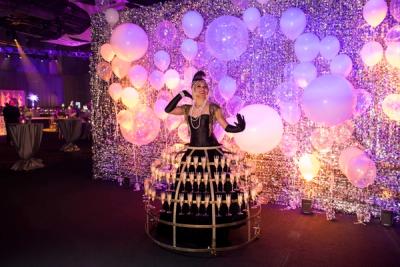 Corporate event entertainment talent booking adds interactive ambiance to a themed event