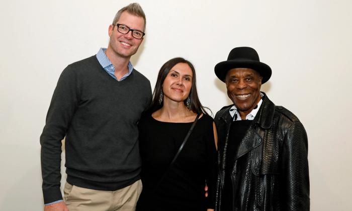 Celebrity talent booking agent, Matthew Thomas, with Buddy Guy