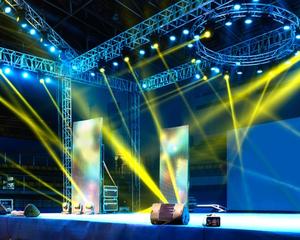 Lighting, media, and stage production