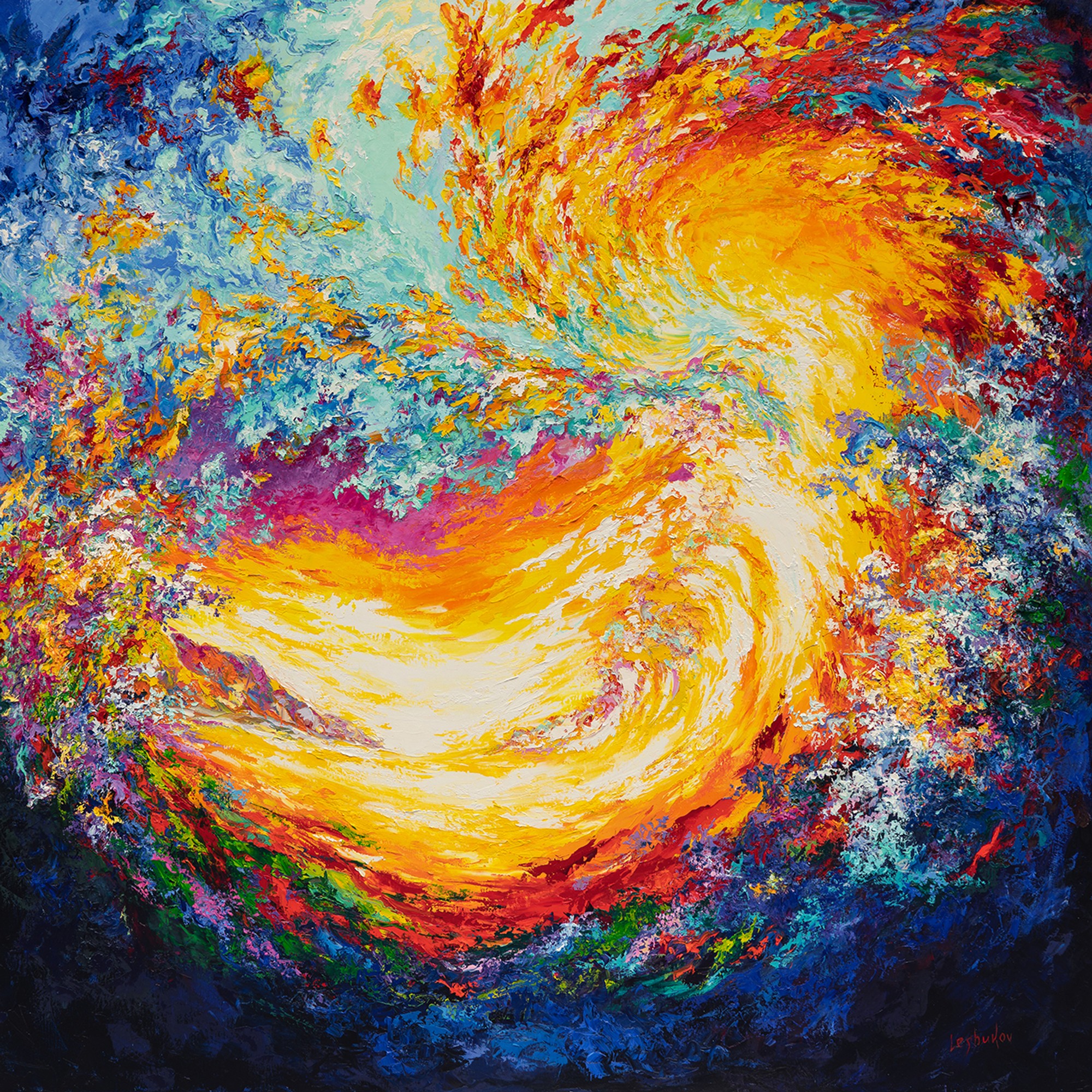 Whirlpool Of Life, oil on canvas, by Vitaly Leshukov