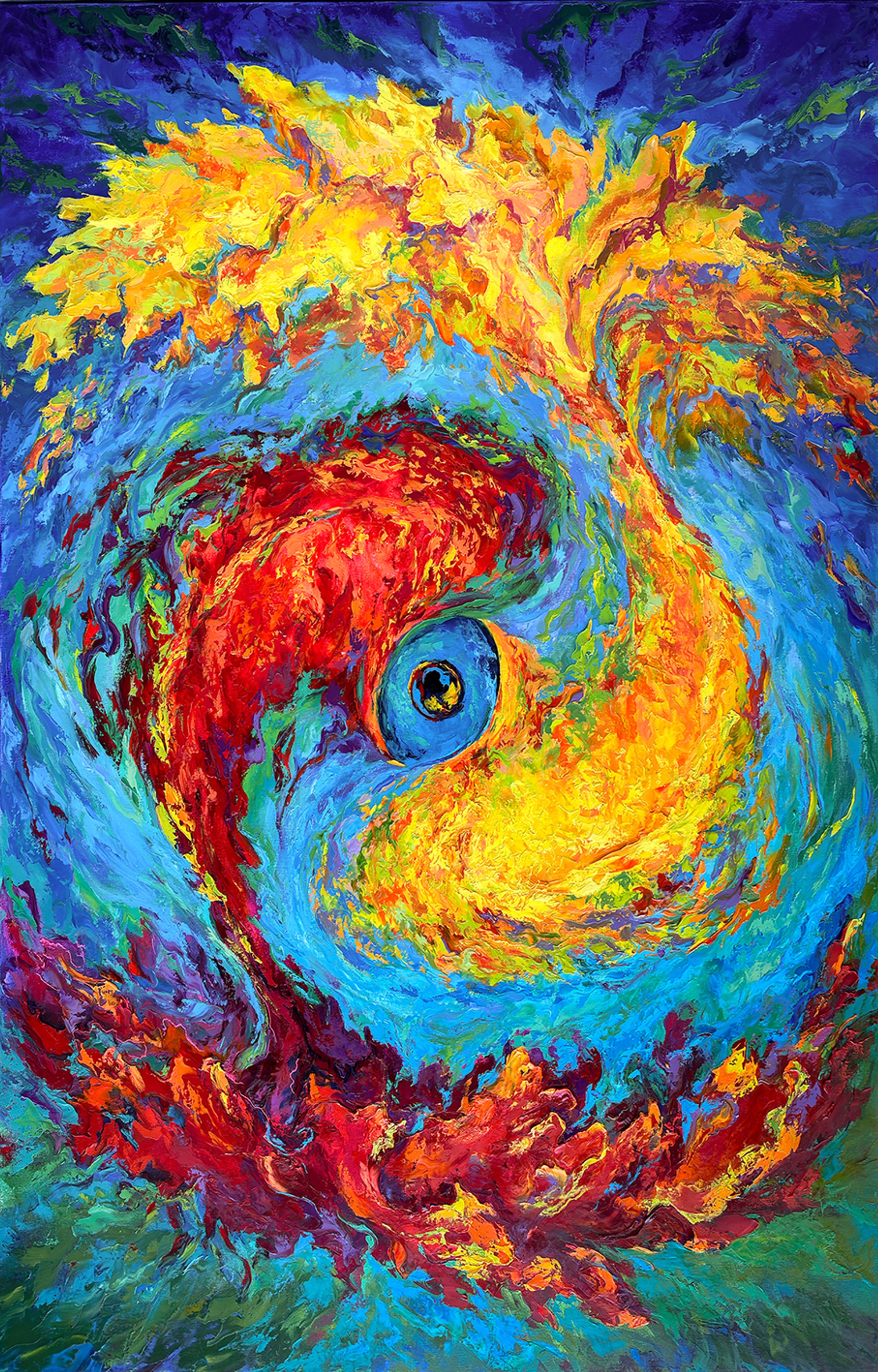 Series of paintings / Birth - 5, oil on canvas, by Vitaly Leshukov