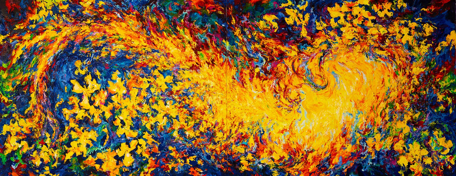 Against The Current - From A Dream To A Goalhttps, oil on canvas, by Vitaly Leshukov