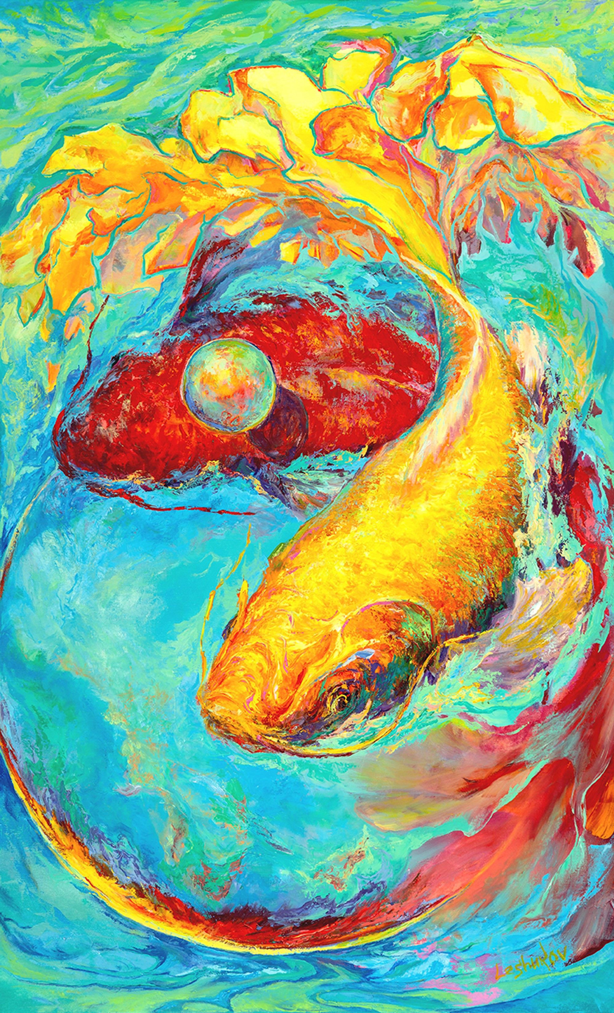 Enigma Ying And Yang, oil on canvas, by Vitaly Leshukov