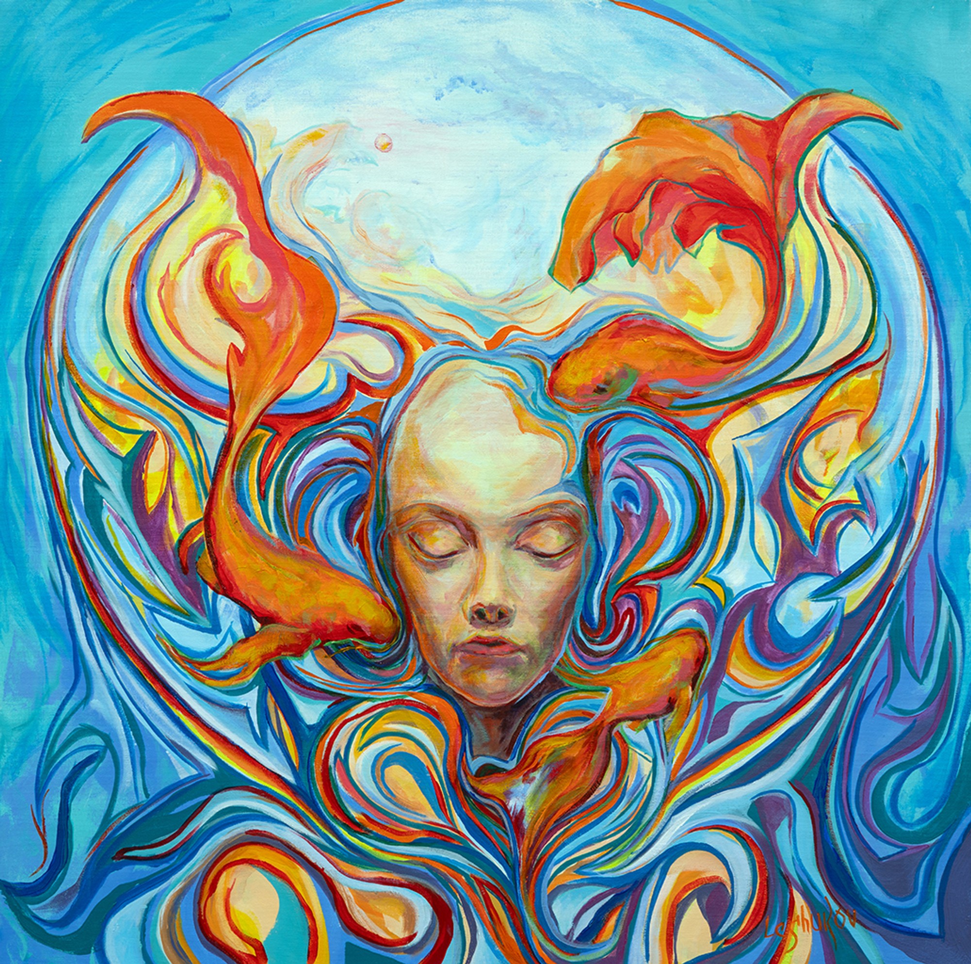 Dream  3, oil on canvas, by Vitaly Leshukov