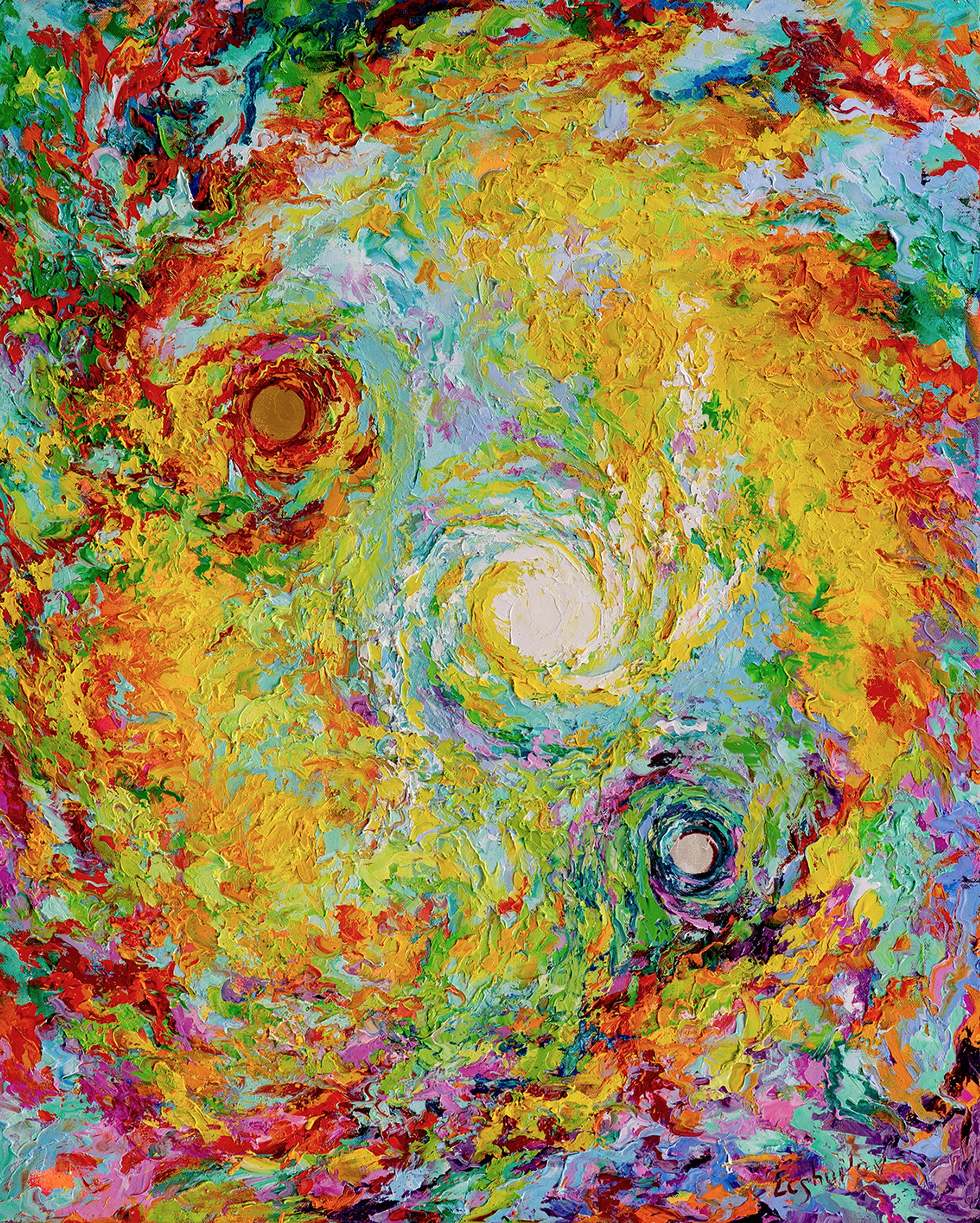 World Creation - Circulation Of Desires, oil on canvas, by Vitaly Leshukov