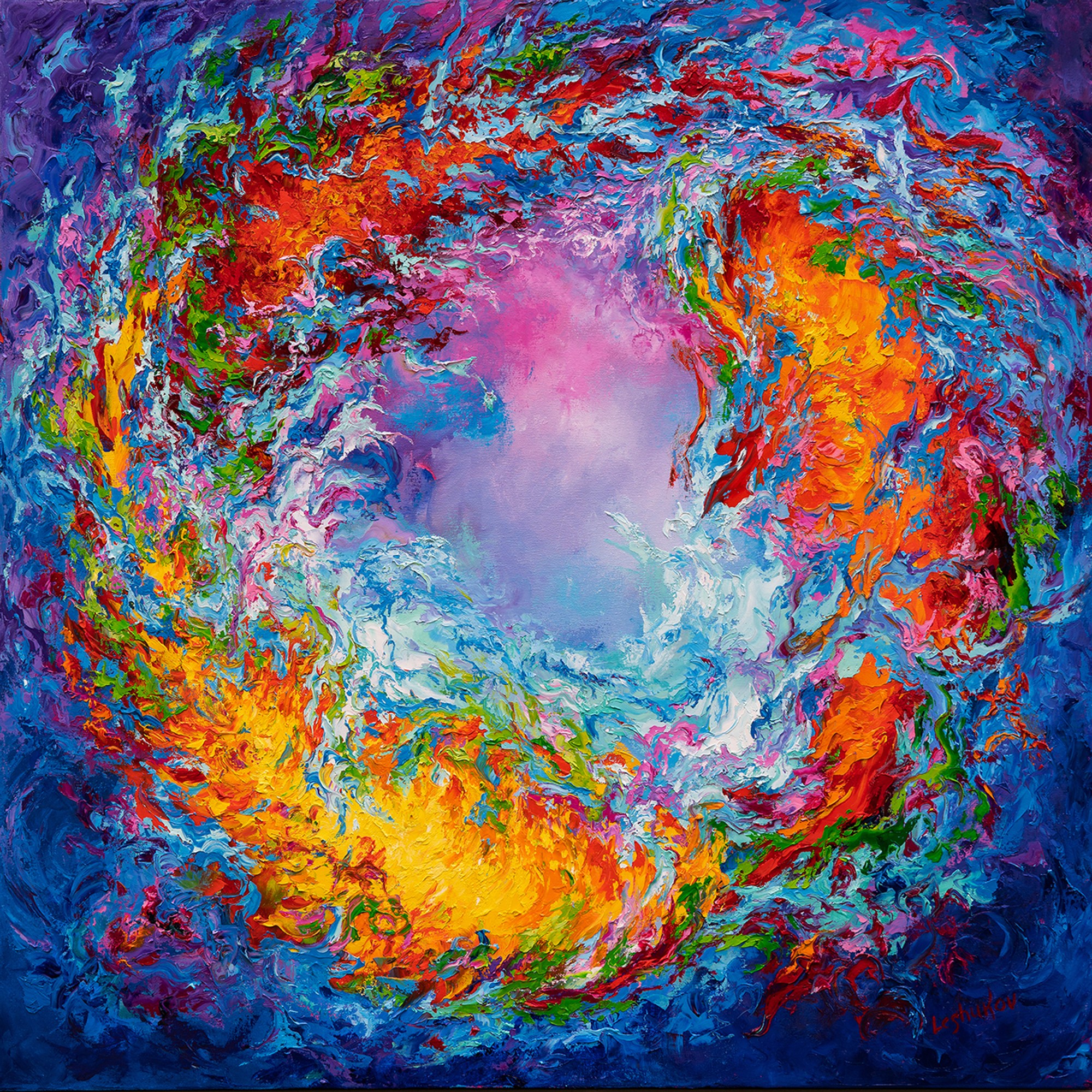 Life In the World - 2, oil on canvas, by Vitaly Leshukov