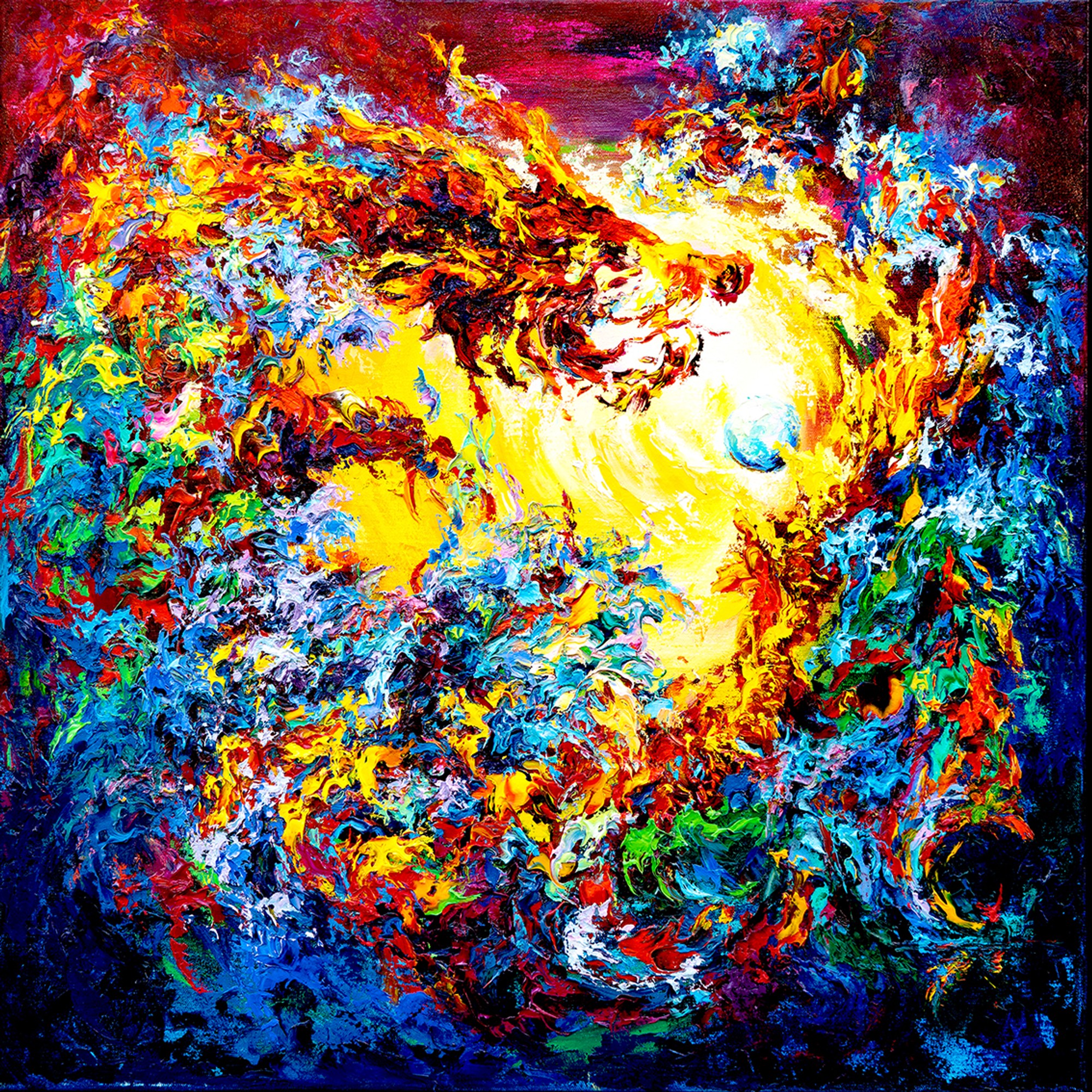Legends of the East - Be the Sun, oil on canvas, by Vitaly Leshukov