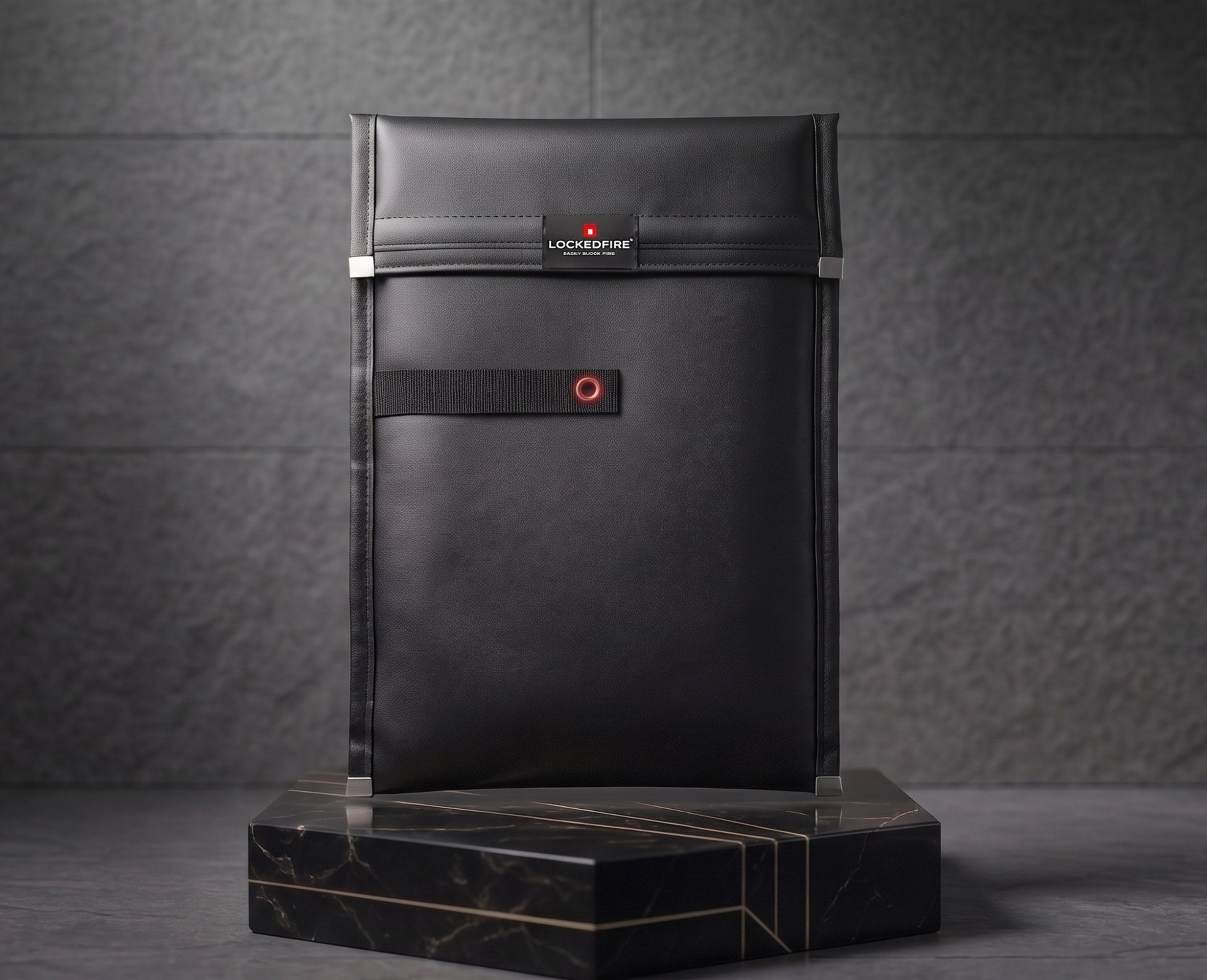 LOCKEDFIRE SAFE BAG Q Isıya Dayanıklı Lityum-İyon Batarya Korumalı Laptop Çantası