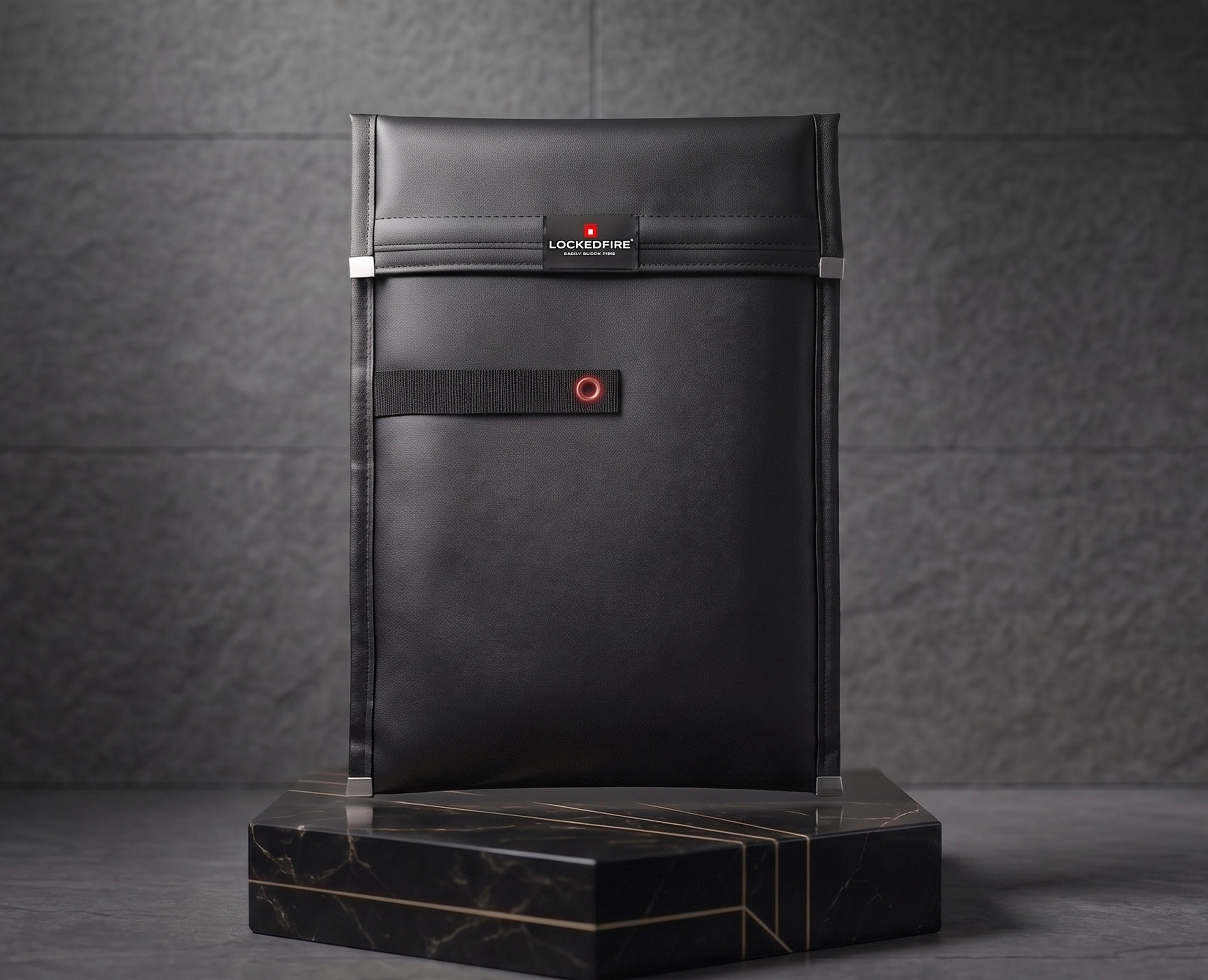 LOCKEDFIRE SAFE BAG Q Isıya Dayanıklı Lityum-İyon Batarya Korumalı Laptop Çantası