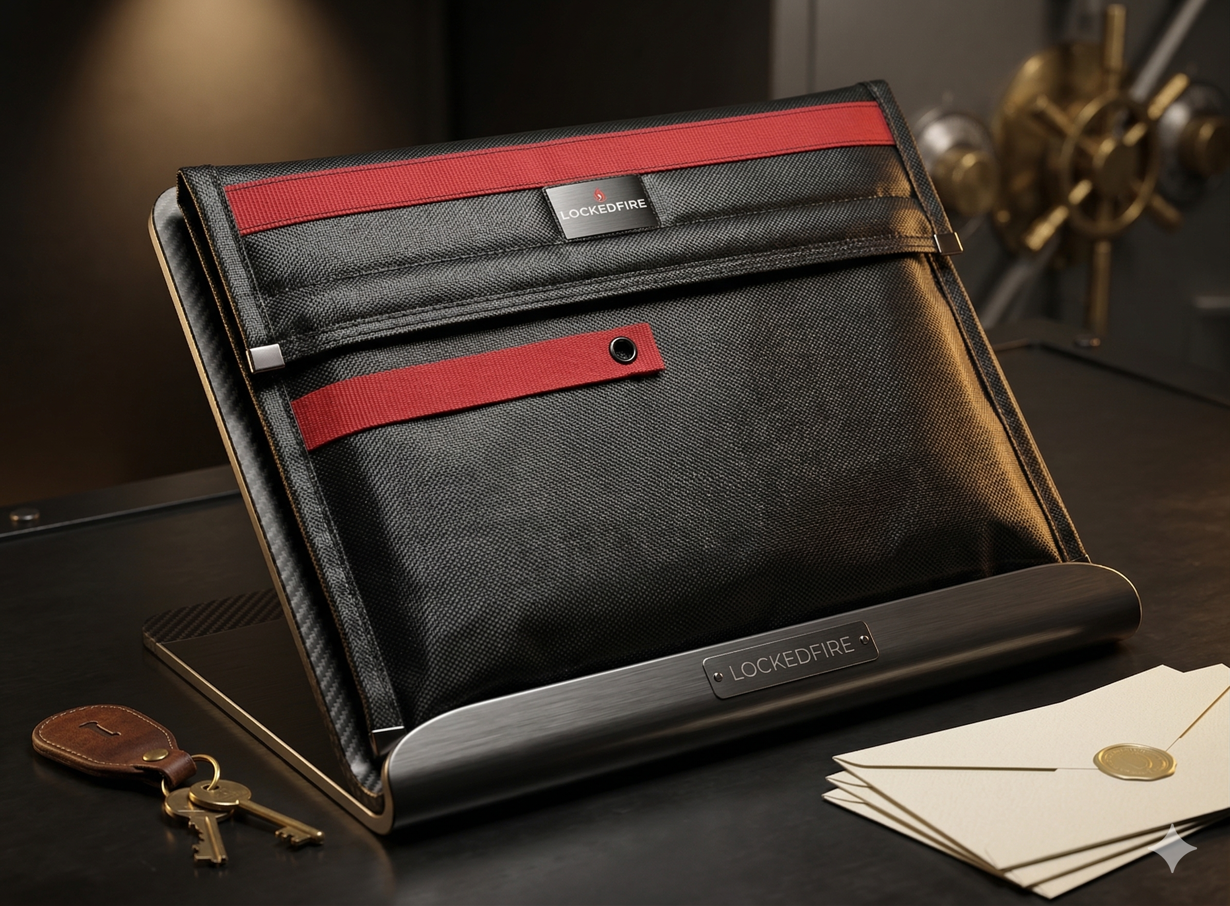 LOCKEDFIRE SAFE BAG X Isıya Dayanıklı Lityum-İyon Batarya Korumalı Laptop Çantası