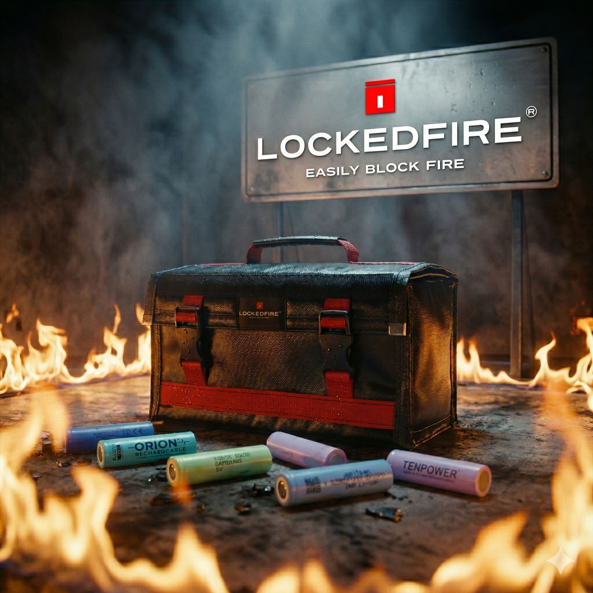 LOCKEDFIRE PRO LI-ION / LIPO Batarya Muhafaza Çantası
