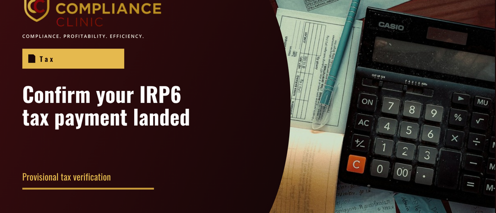 Confirm your IRP6 tax payment landed