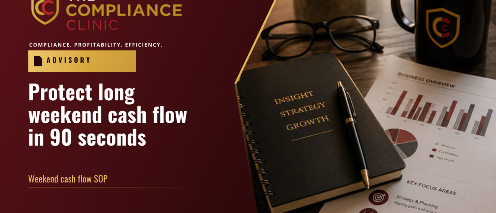 Protect long weekend cash flow in 90 seconds
