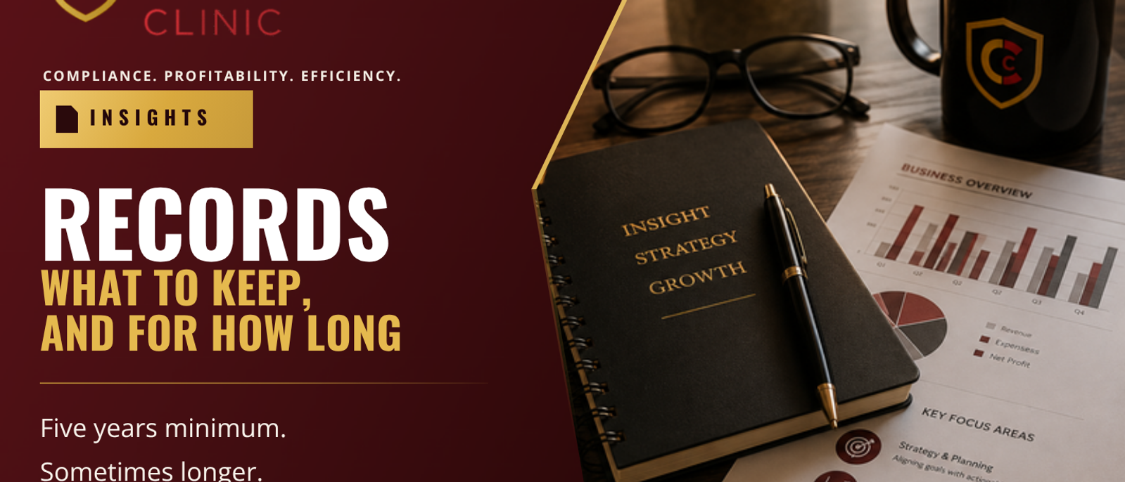 Record keeping rules graphic on SARS's 5-year document retention requirement