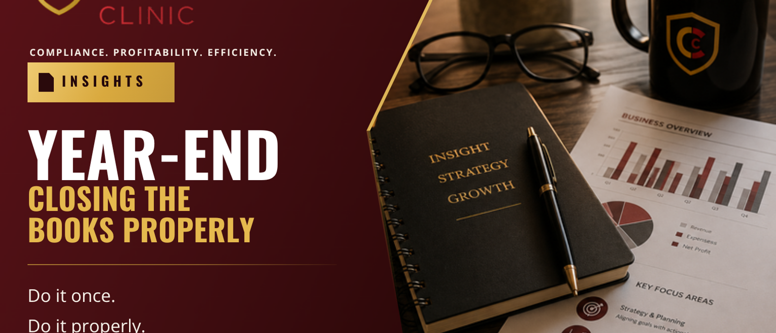 Closing the books graphic on locking a financial period to protect business records