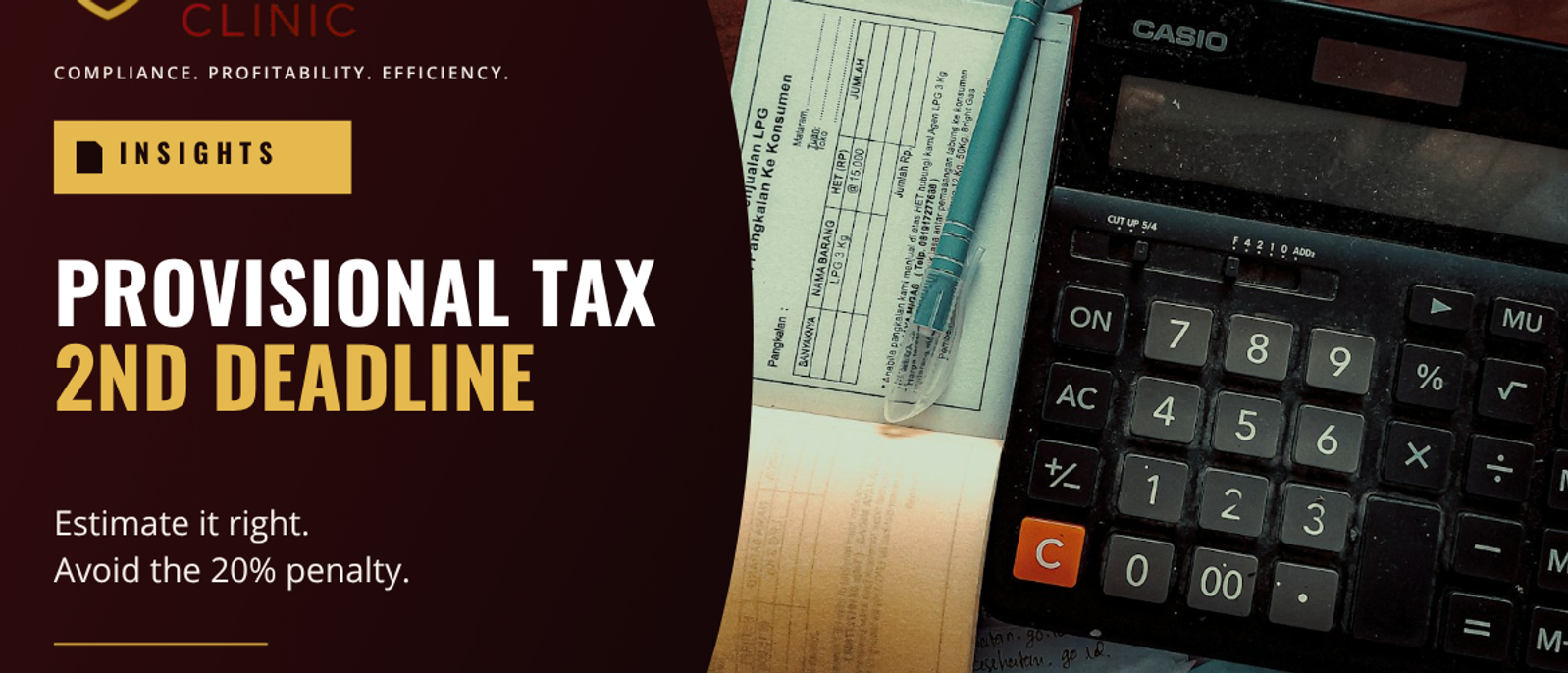 Second provisional tax deadline graphic emphasising accuracy for SARS estimates