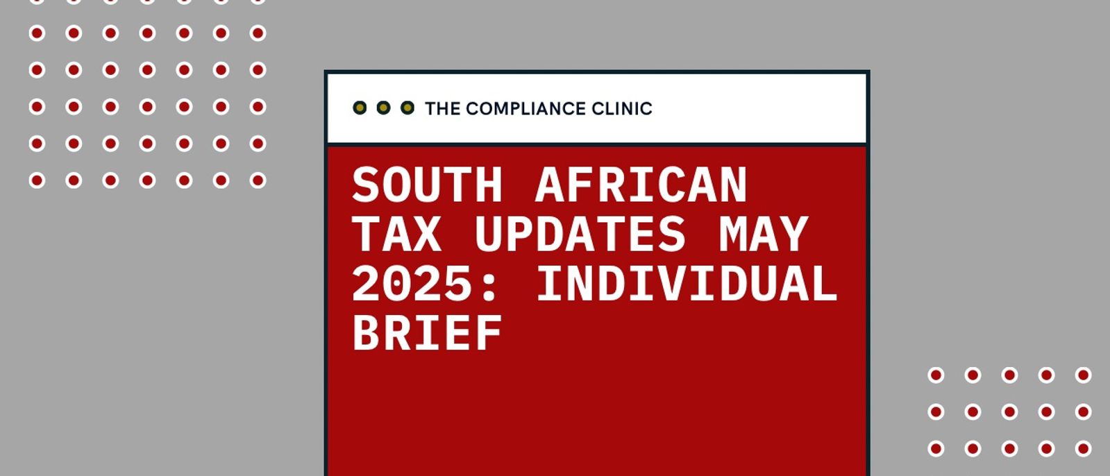 Key Tax Updates for Individuals (May 2025)