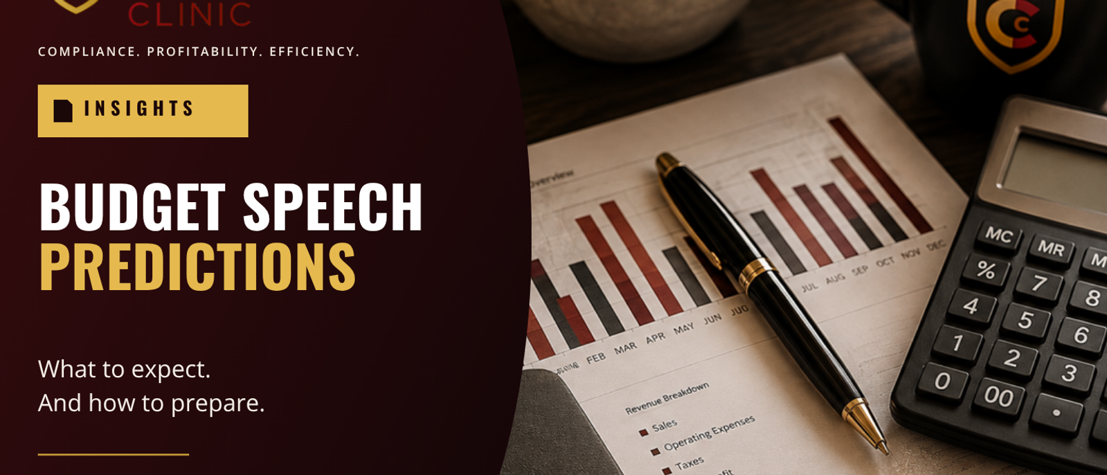 Budget speech predictions graphic for planning a business before the Minister of Finance speaks