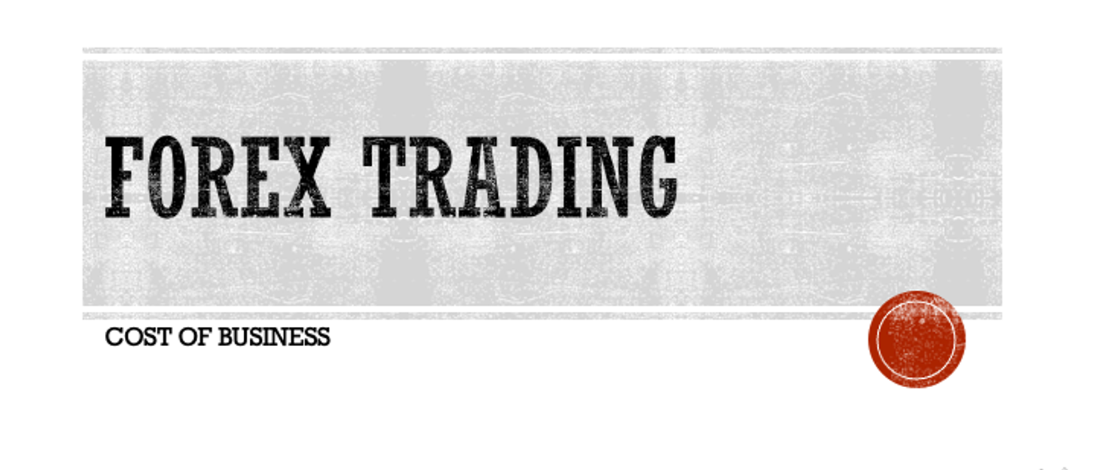 Tax Talk Thursday: Forex