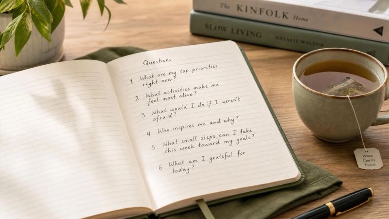 An open notebook with questions written, representing an FAQ about OCD types