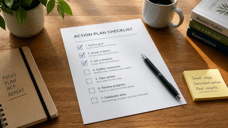 A printed checklist and pen on a desk, representing practical steps to start therapy