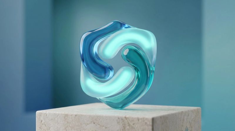 Abstract visual of protection and trust, soft glowing shield or safety symbol