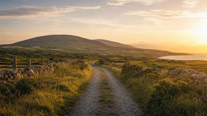 A peaceful path leading forward through an Irish landscape, symbolising OCD treatment and recovery