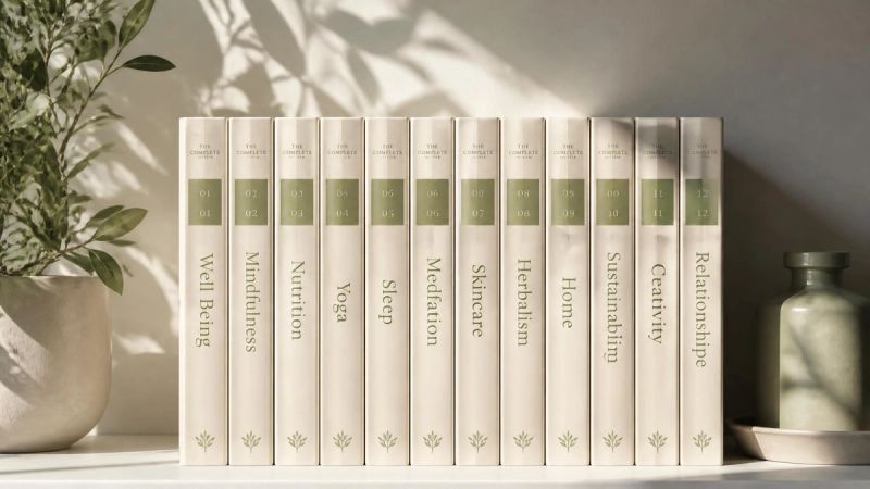 A collection of book spines or a notebook with tabs, representing the cluster of related articles