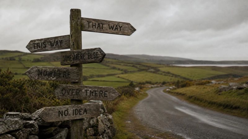 Confused road signs pointing in different directions, representing common confidence mistakes that backfire
