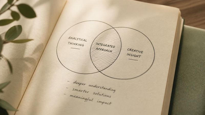 Two overlapping circles drawn in a notebook, representing therapy and HRT working together
